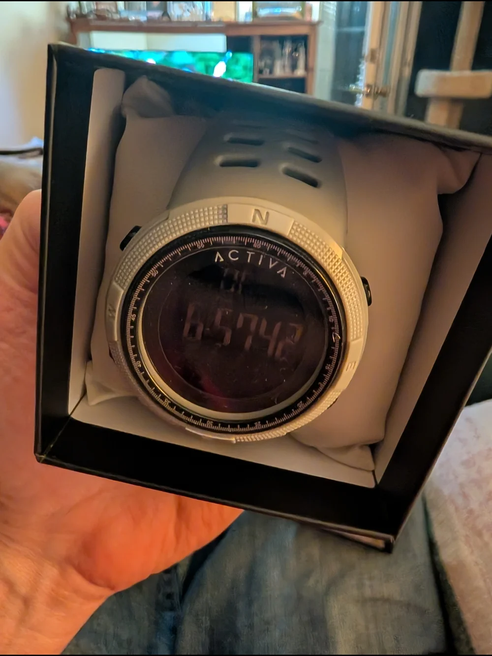 Activa Digital Sport Watch - Grey Silicone Band with Box and paperwork